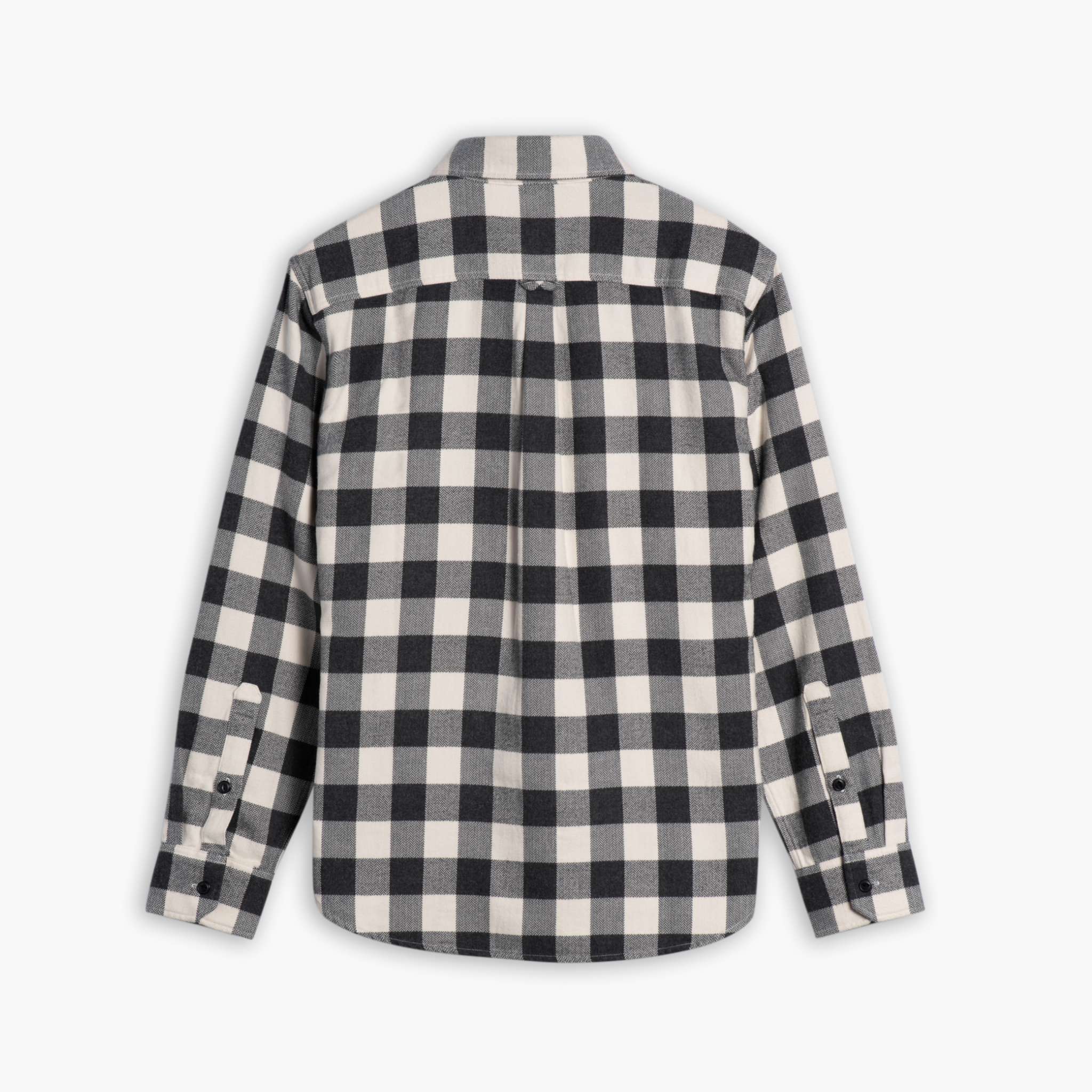Buffalo Check Shirt | Black & Cream - Image 2